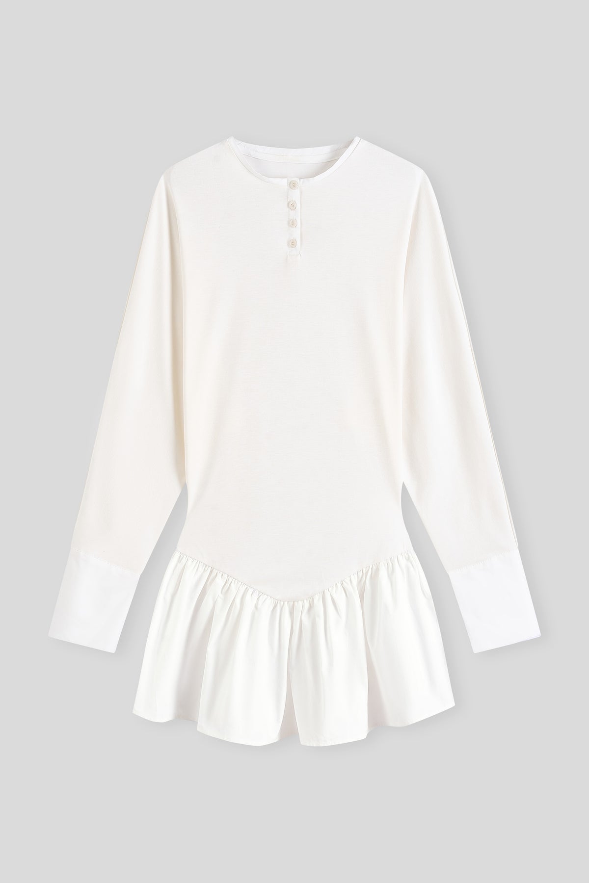 Flared Short Batwing Dress
