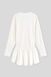 Flared Short Batwing Dress