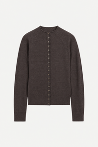 Funnel-Neck Cardigan