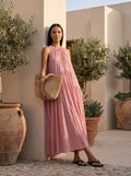 Maxikleid mit Raffungen