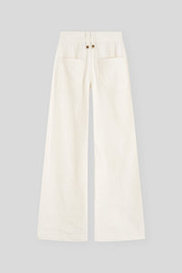 High Waist Trousers With Front Pockets
