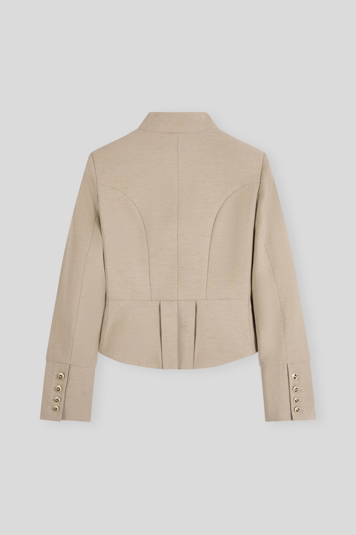 Military Blazer Style With Horn Buttons