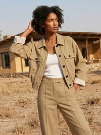 Oversized Jacket With Front Pockets