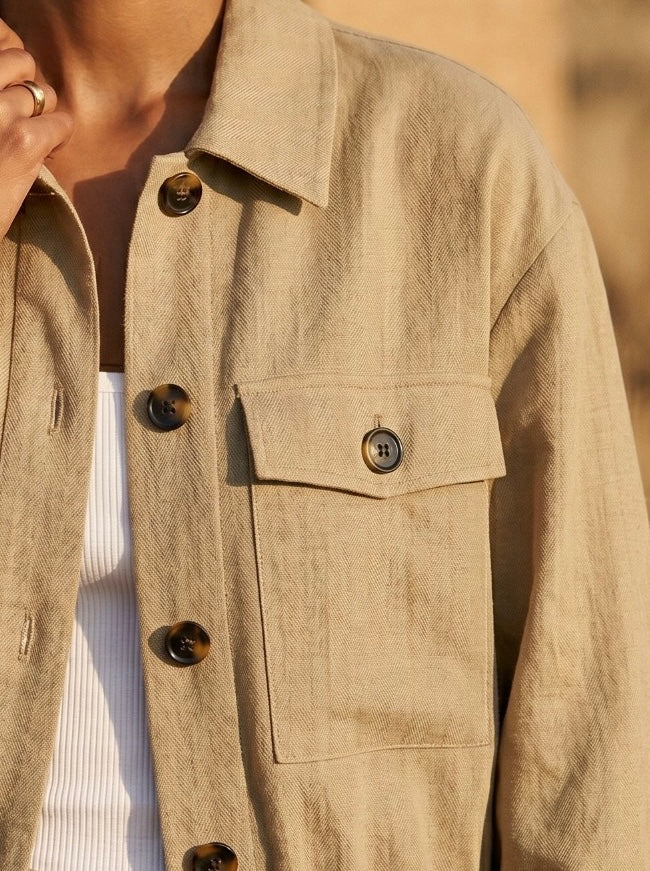 Oversized Jacket With Front Pockets