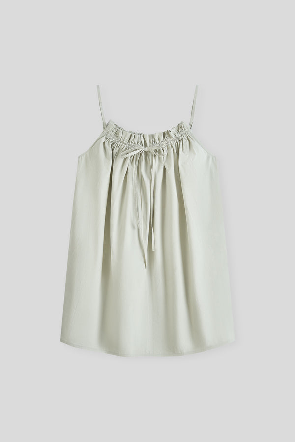Peasant-Style Dress With Smocked Top