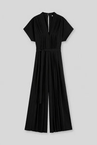 Crisp Pleated Jumpsuit