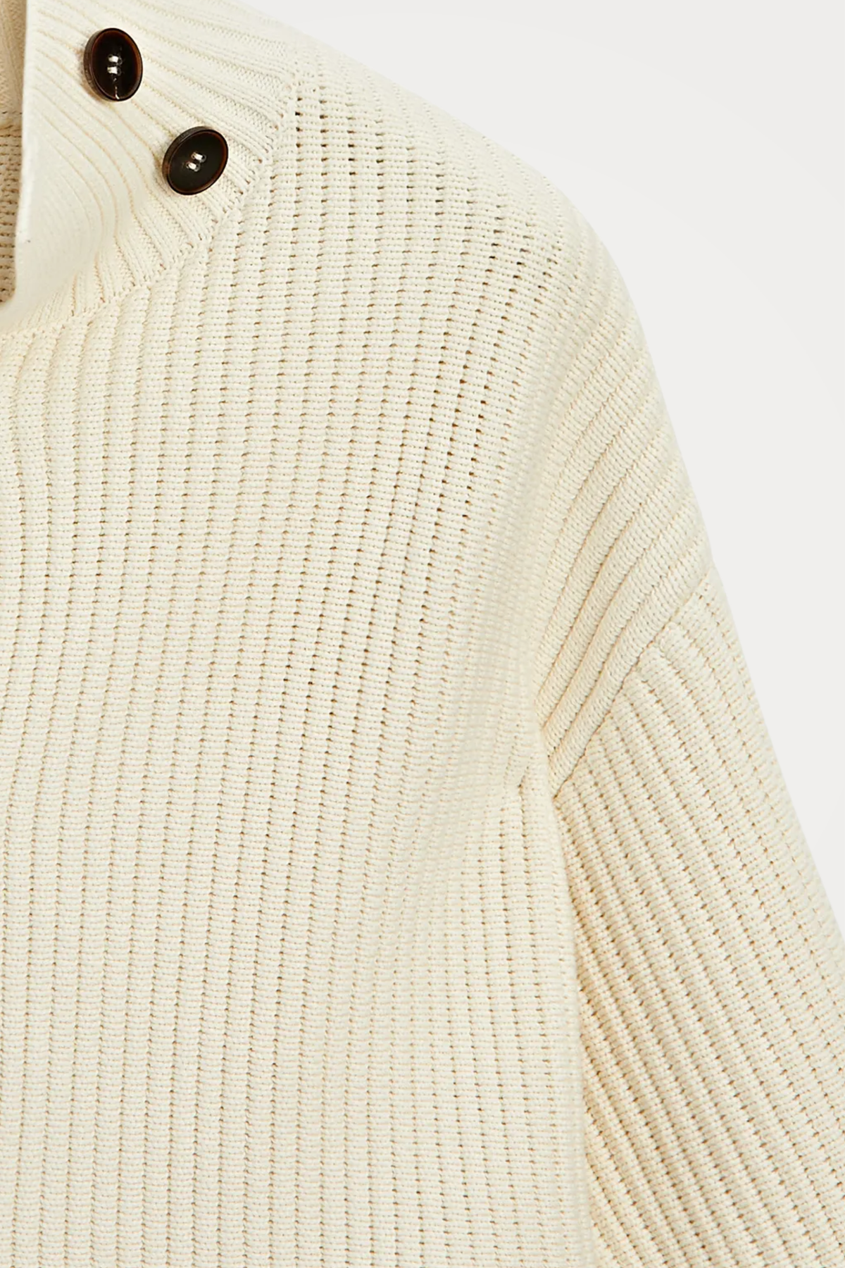 100% Cotton Turtleneck Knit Cardigan