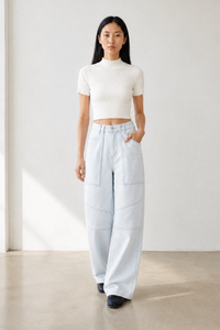 Rib Knit Cropped Top