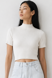 Rib Knit Cropped Top
