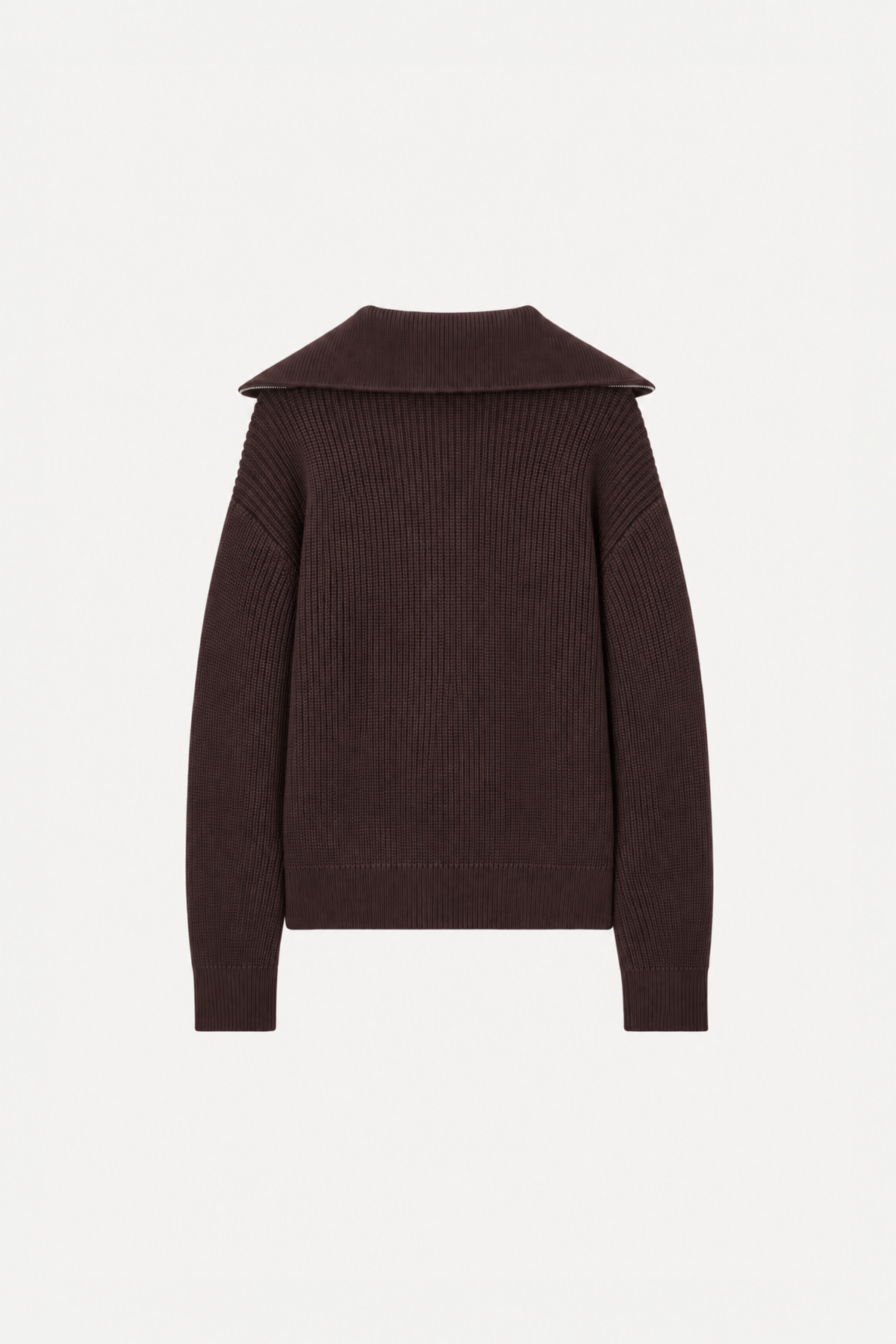 Ribbed Half-Zip Sweater