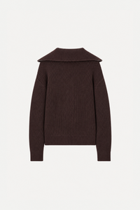 Ribbed Half-Zip Sweater