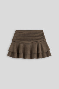 Ruffle mini skirt