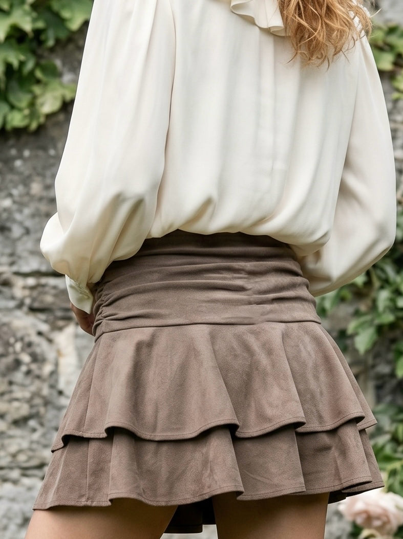 Ruffle mini skirt