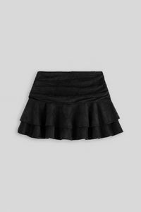 Fluid Ruffle Mini Skirt