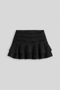 Fluid Ruffle Mini Skirt