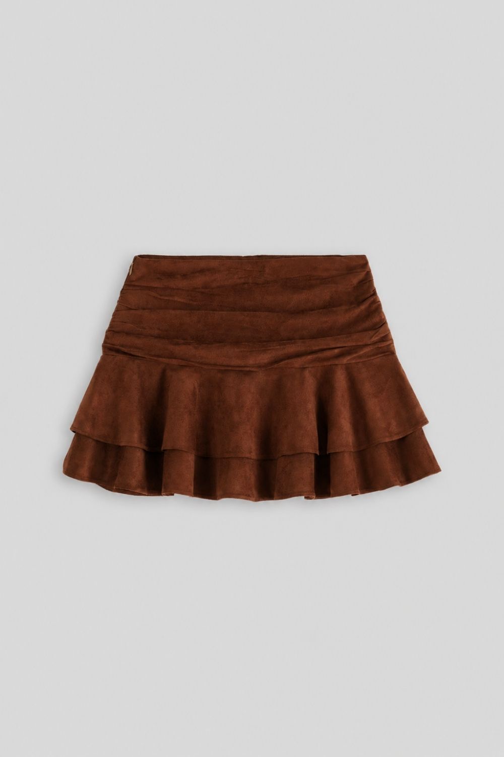 Fluid Ruffle Mini Skirt