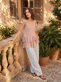 T-Shirt-Kleid mit Rüschen