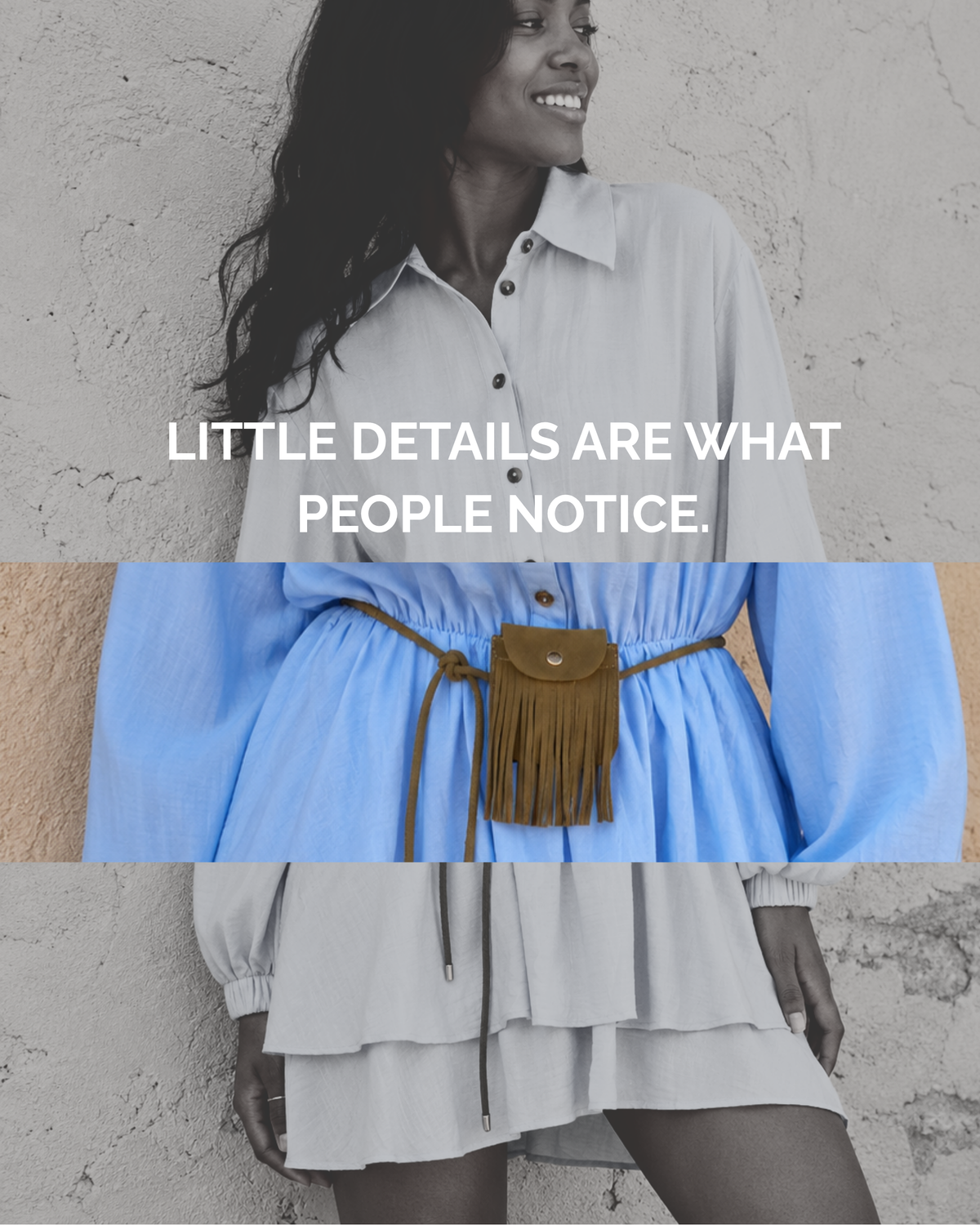 Fluid Tiered Shirt Mini Dress