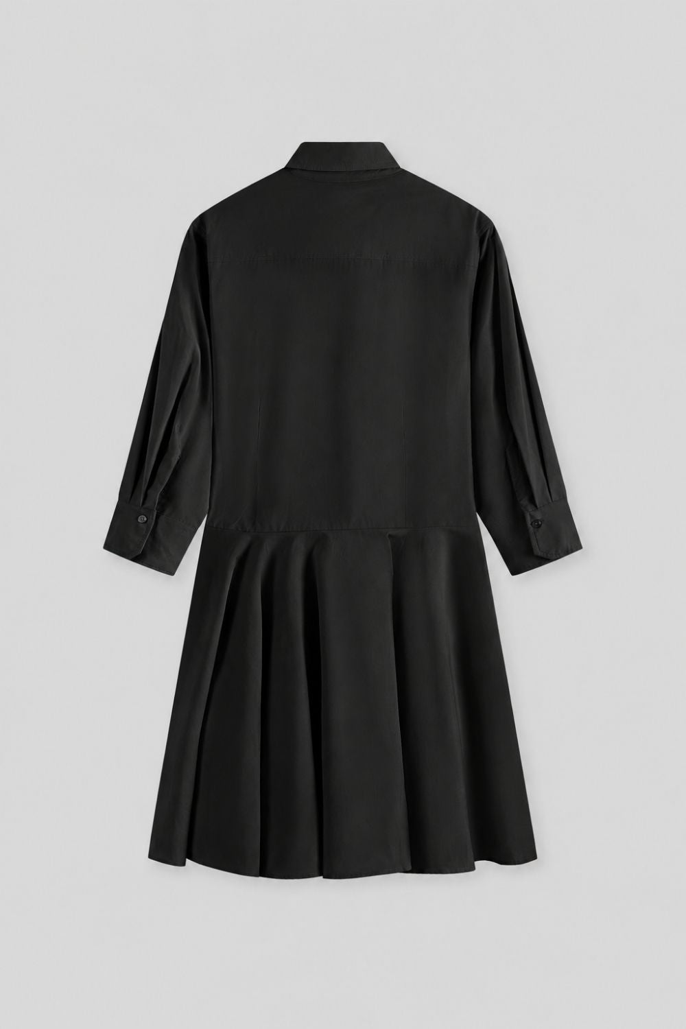 100% Cotton Patch-Pocket Shirt Dress