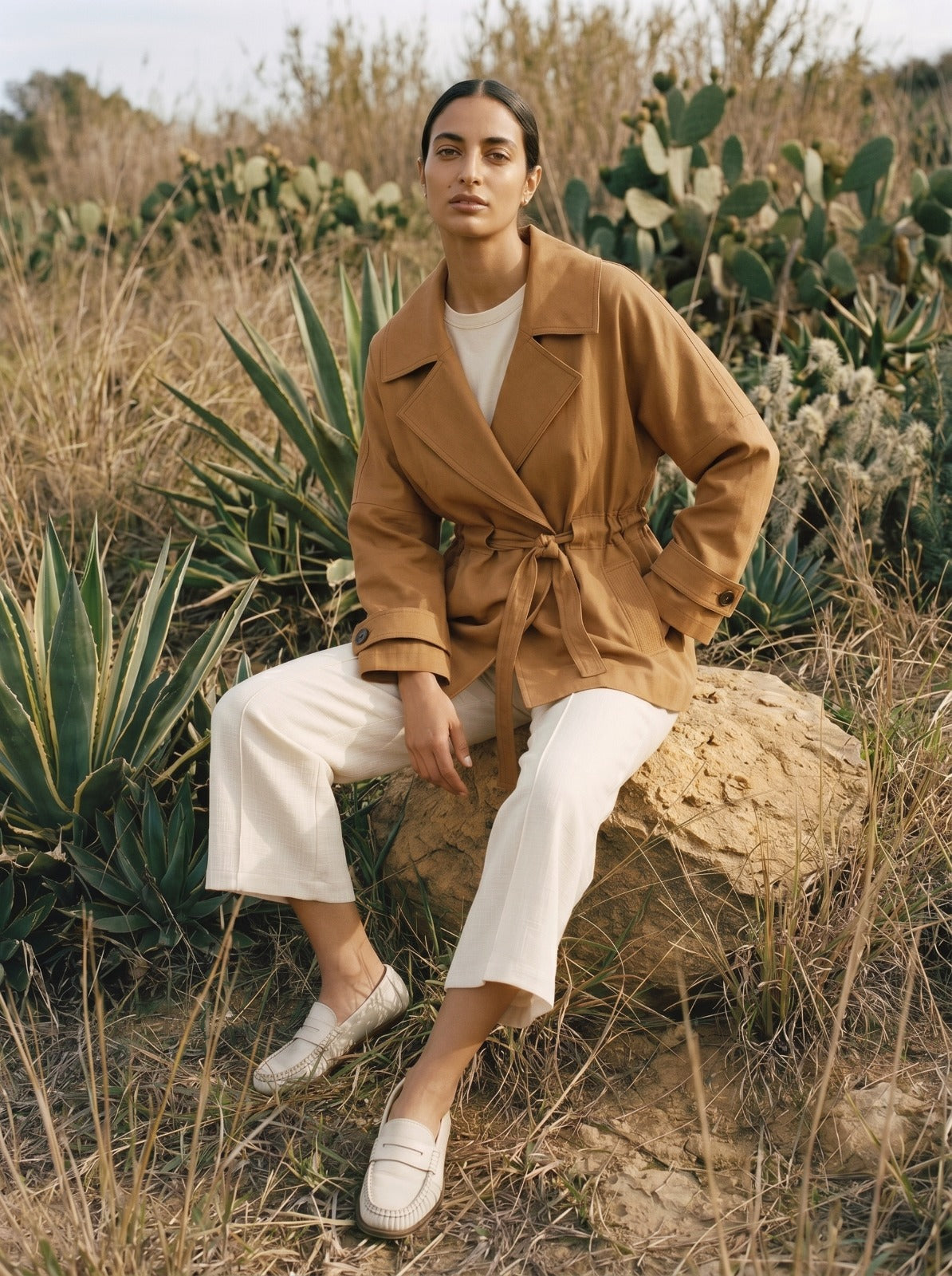 Single Layer Trench Coat