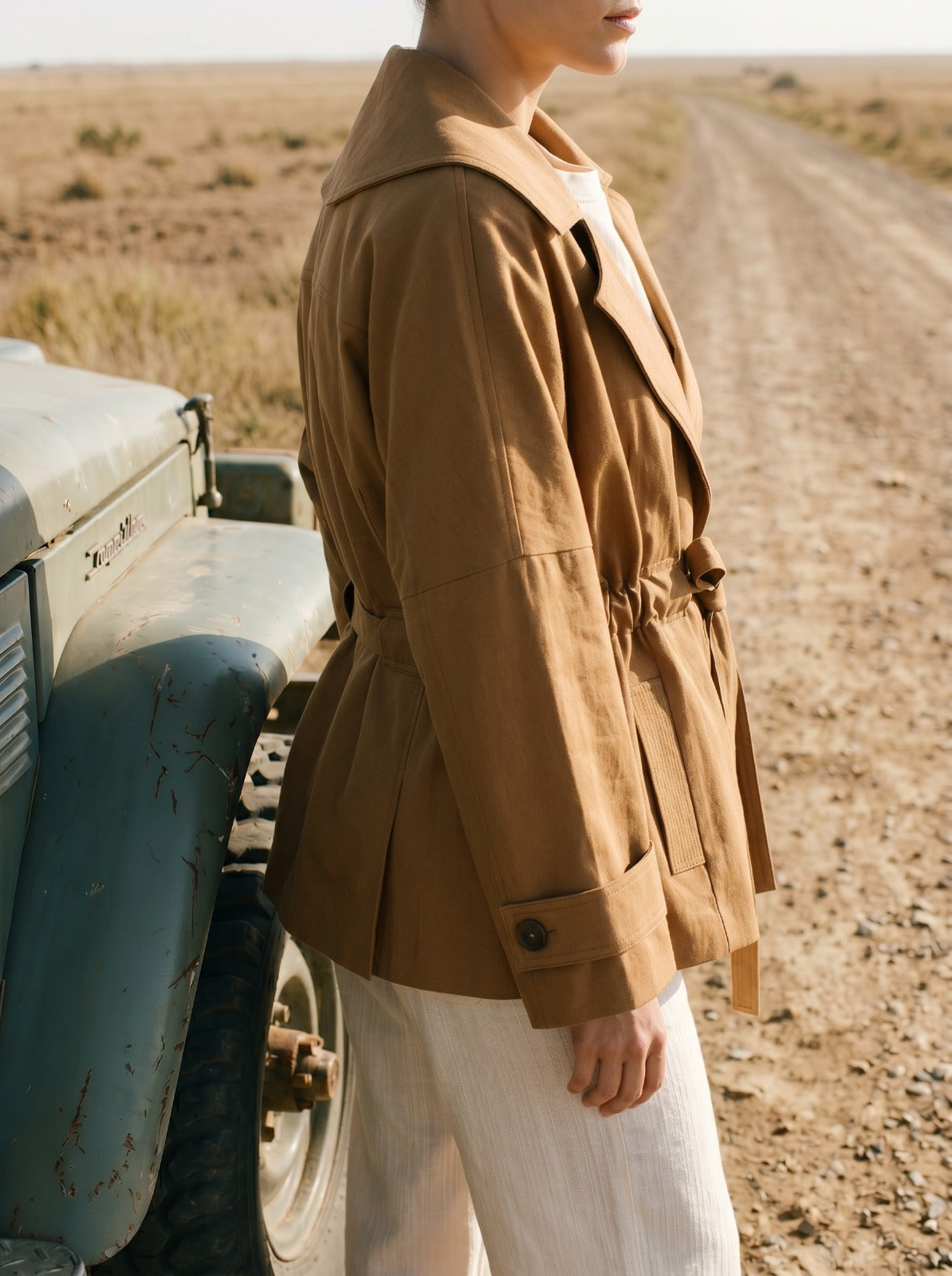 Single Layer Trench Coat