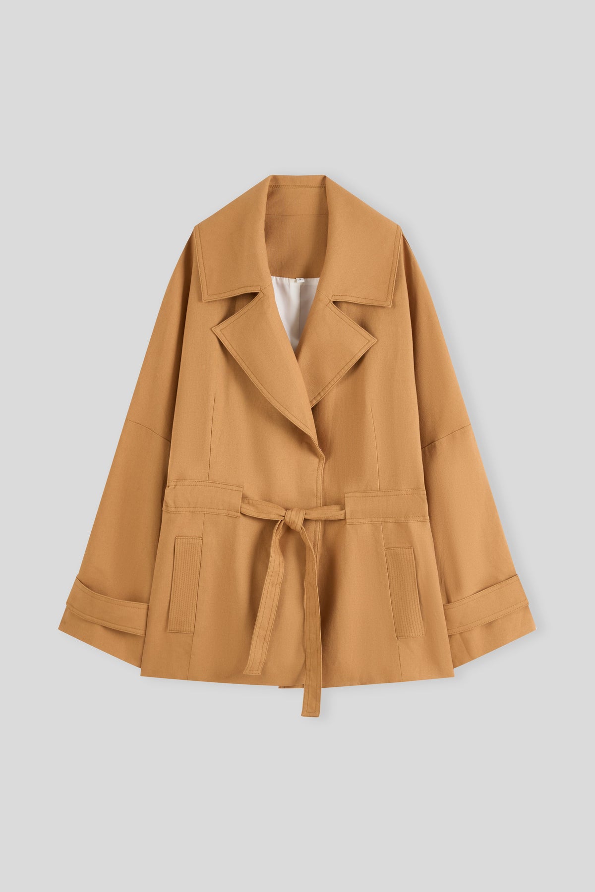 Single Layer Trench Coat
