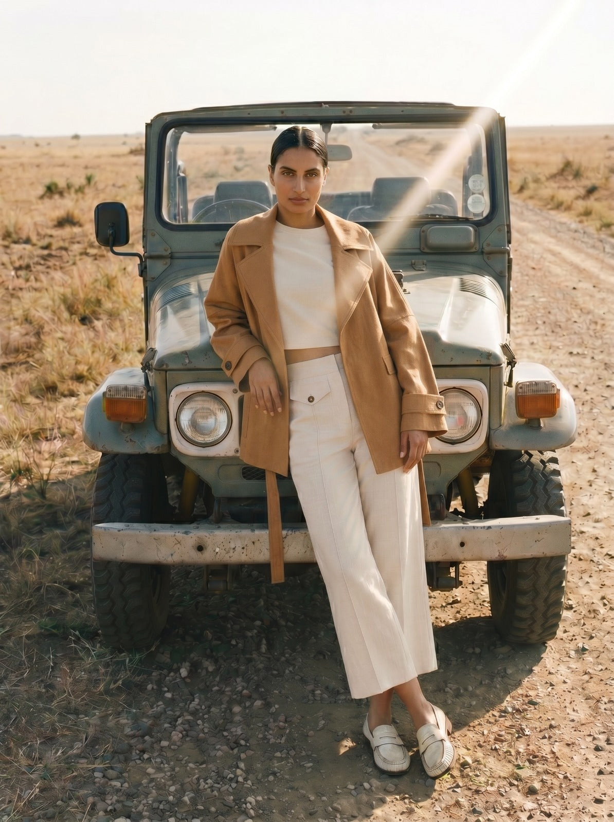 Single Layer Trench Coat