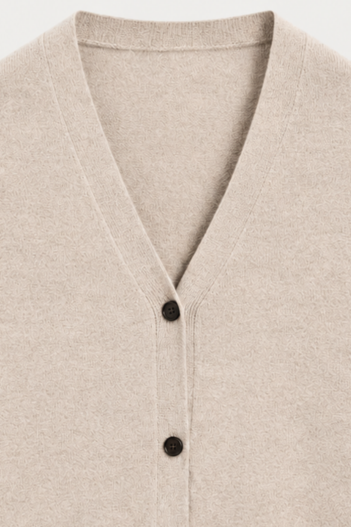 Soft V-Neck Button-Front Cardigan