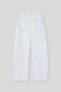 Cotton-Blend Utility Baggy Trouser