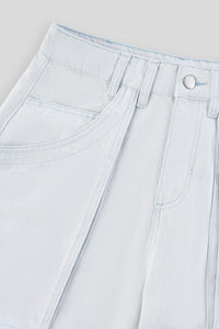 Cotton-Blend Utility Baggy Trouser