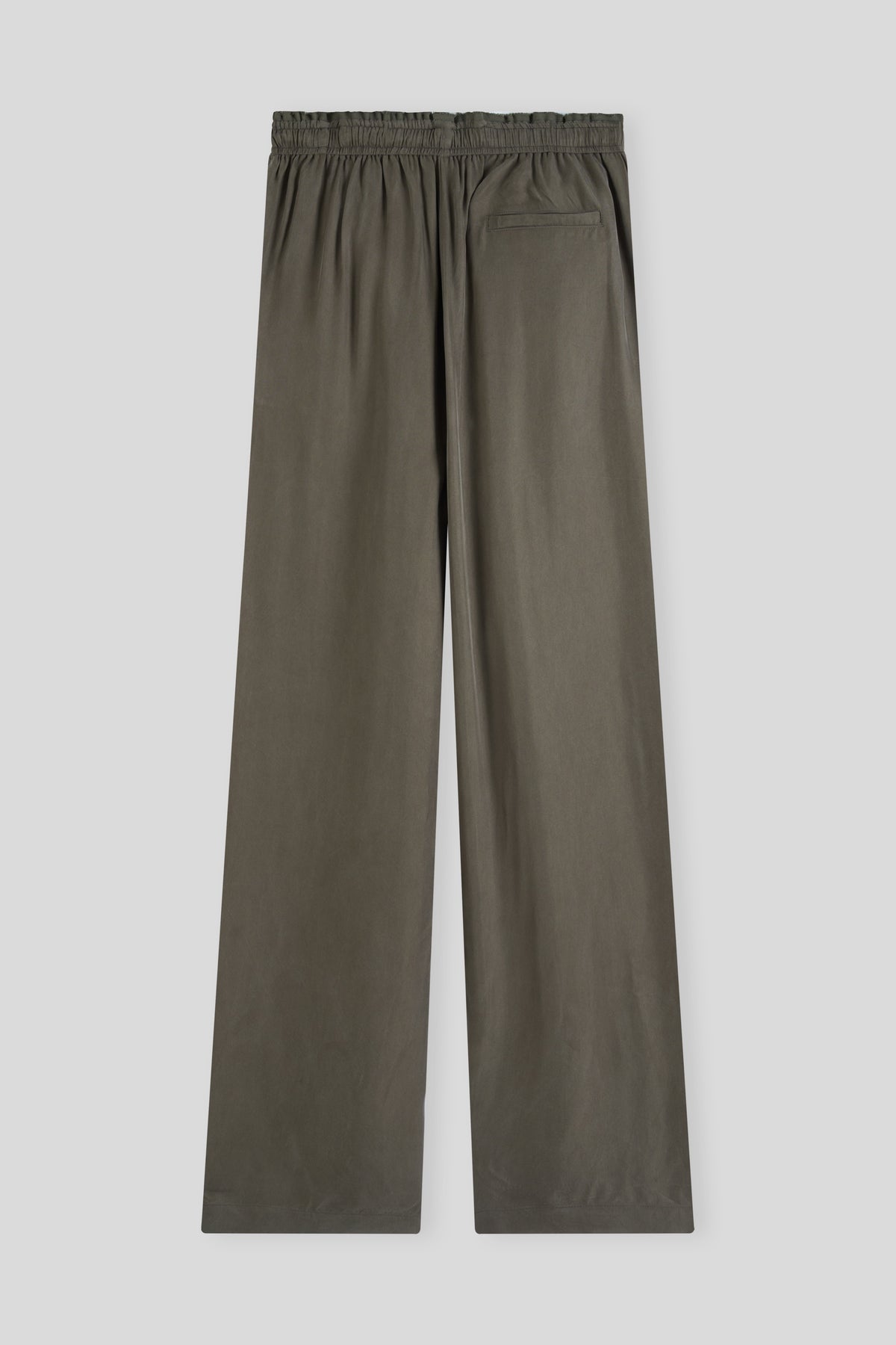 Cupro-Blend Drawstring Trouser