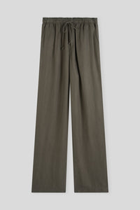 Cupro-Blend Drawstring Trouser