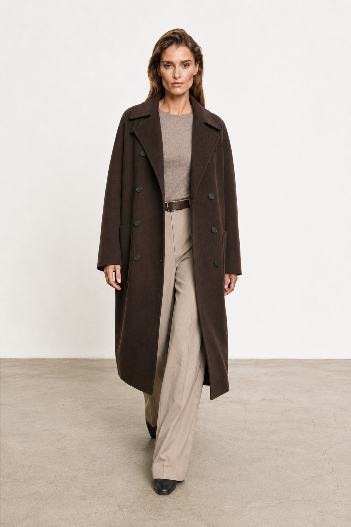 Elena Rossi (5'11" / 180 cm) wears a size S