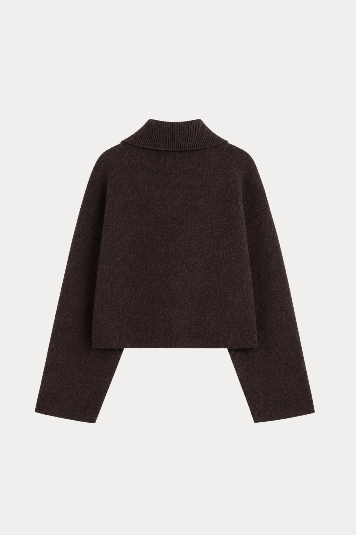 97% Wool Cropped Knit Jacket
