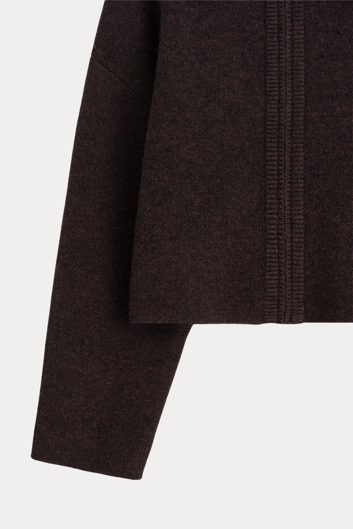 97% Wool Cropped Knit Jacket