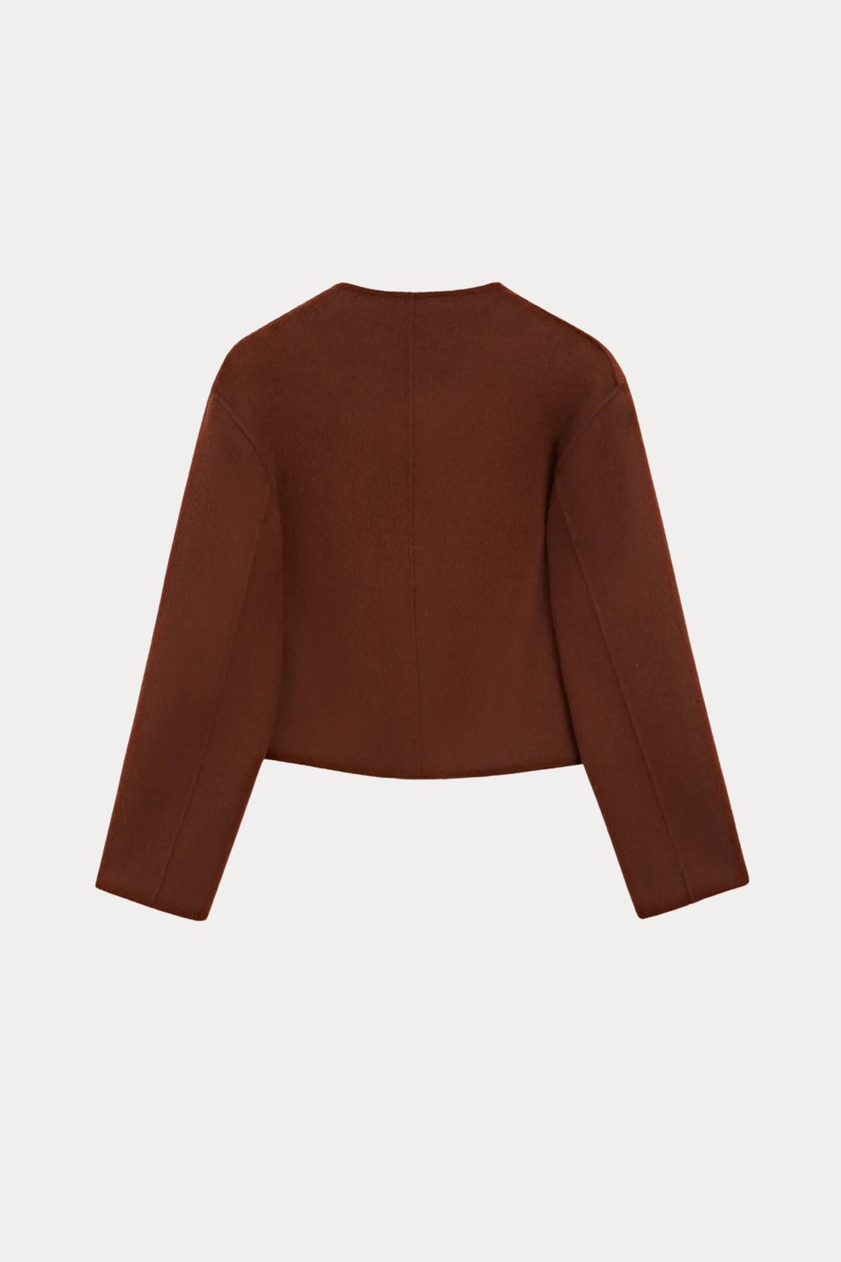 Wool-Alpaca Blend Cape Jacket