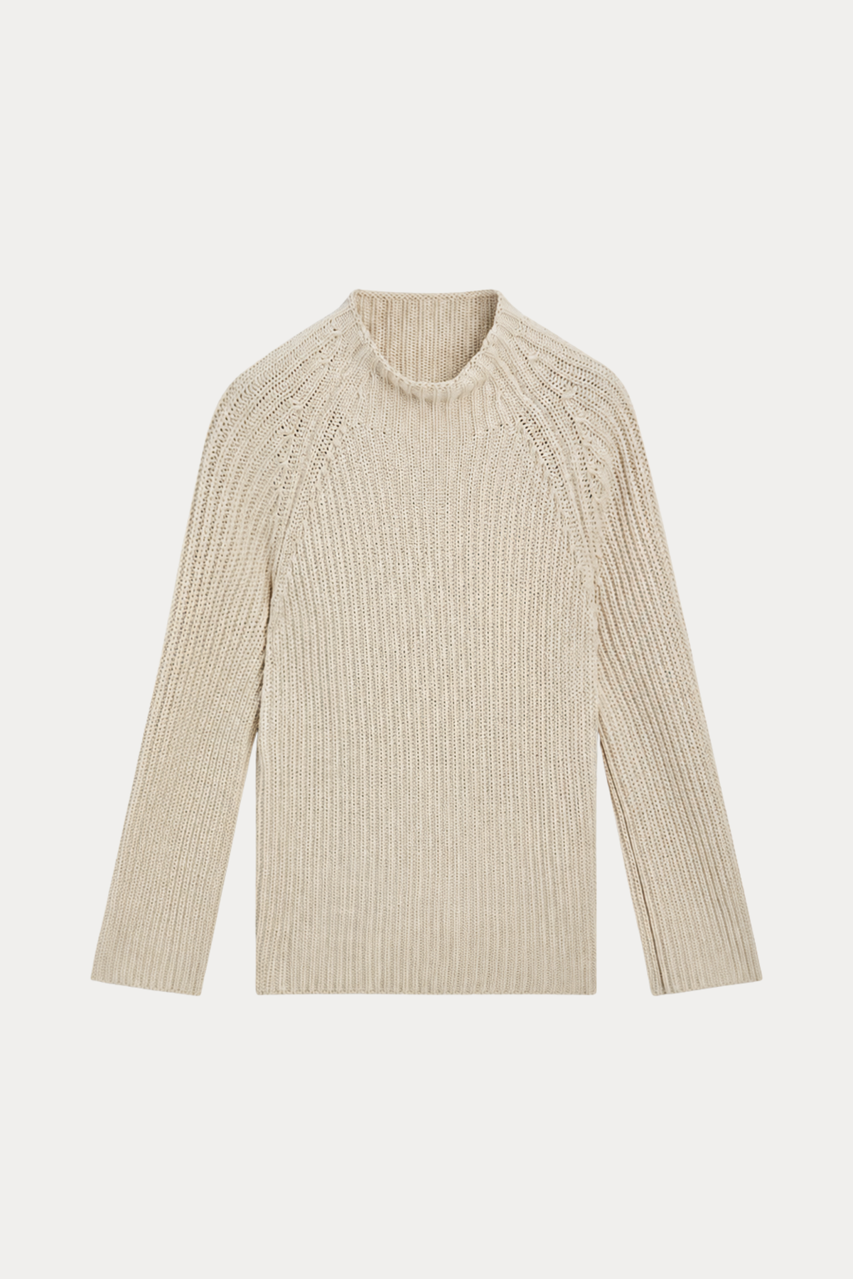 100% Cotton Purl-Knit Sweater