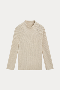 100% Cotton Purl-Knit Sweater