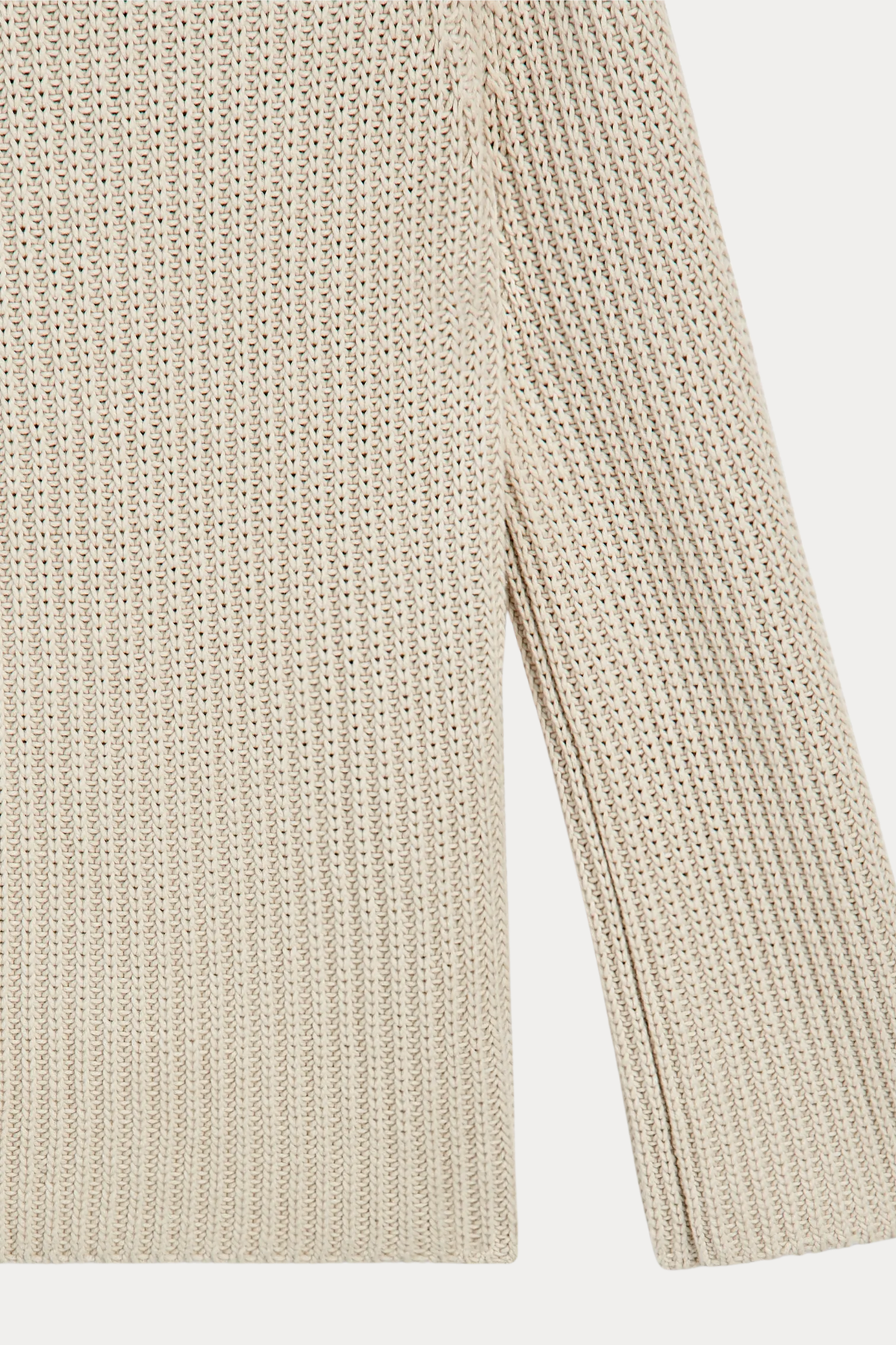 100% Cotton Purl-Knit Sweater