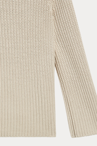 100% Cotton Purl-Knit Sweater
