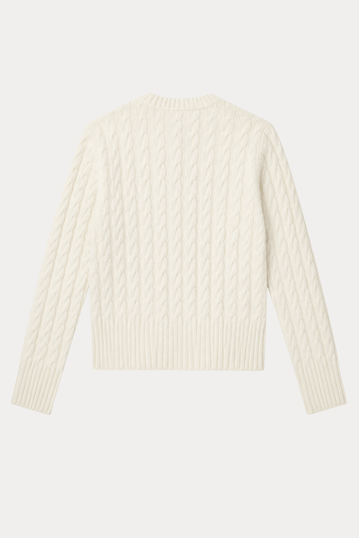100% Merino Wool Cable-Knit Cardigan