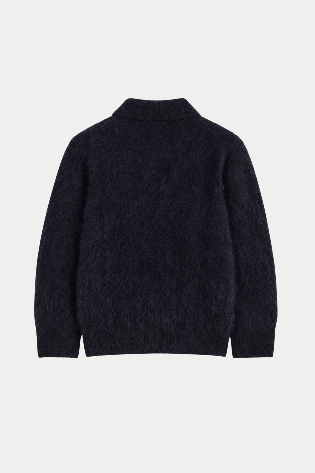 100% Merino Wool Brushed Polo Sweater