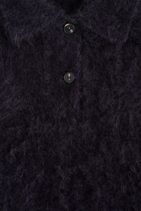 100% Merino Wool Brushed Polo Sweater