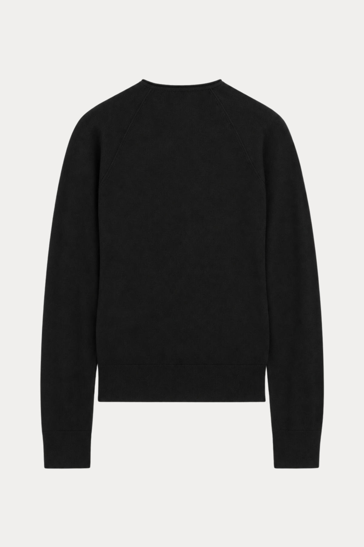 Funnel-Neck Cardigan in Black