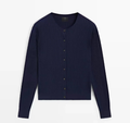 100% Cotton Braided Knit Cardigan