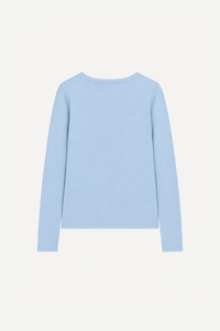 Stretch-Cotton Fitted Crewneck Cardigan