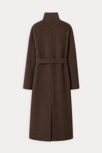 Taupe Morgan Funnel Neck Coat