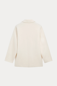 Wool-Blend Single-Breasted Coat