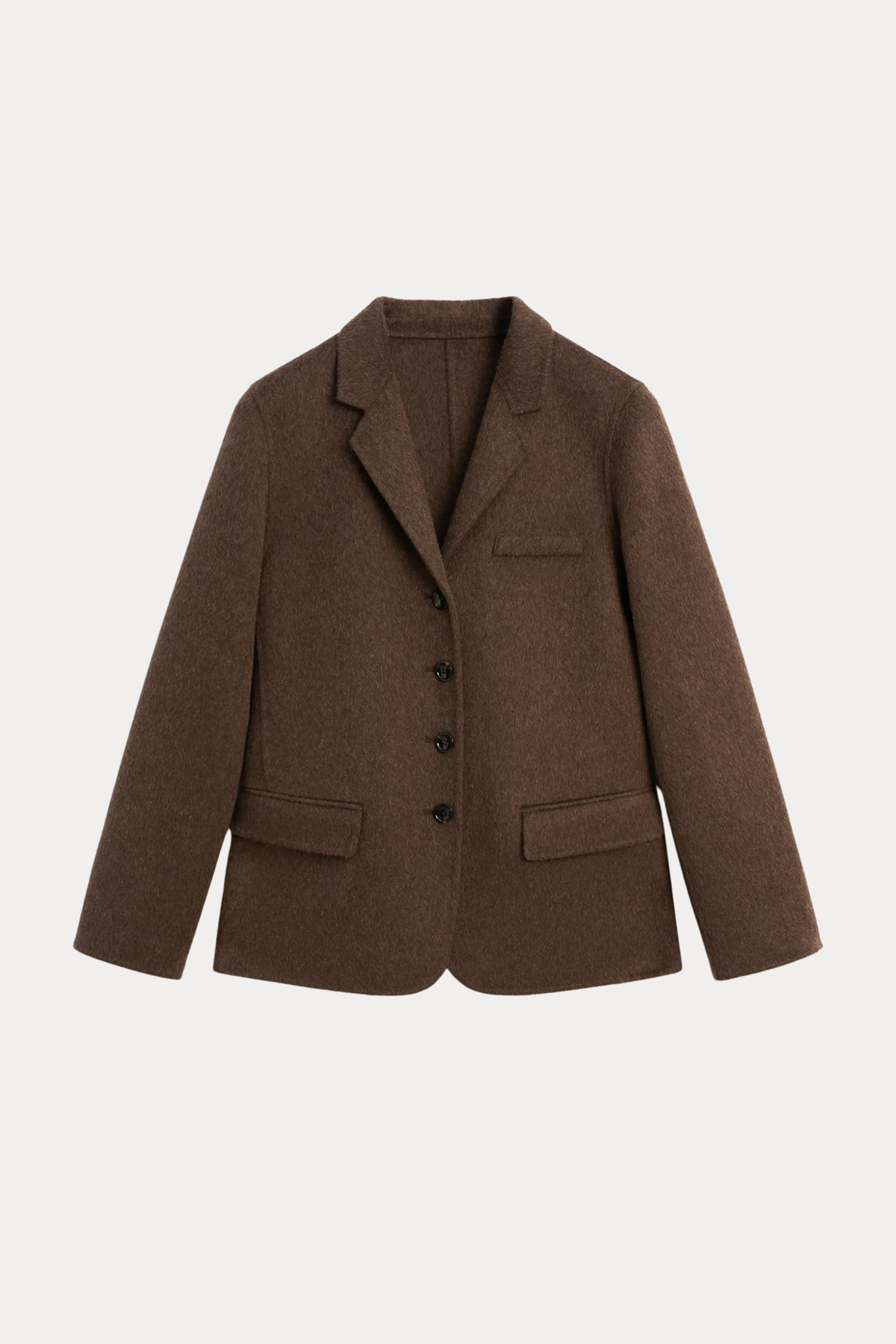 Wool-Blend Tailored Blazer