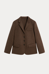 Wool-Blend Tailored Blazer